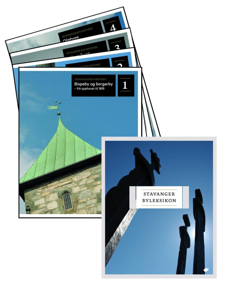 Bokpakke Stavanger bys historie og Stavanger Byleksikon - Wigestrand Forlag