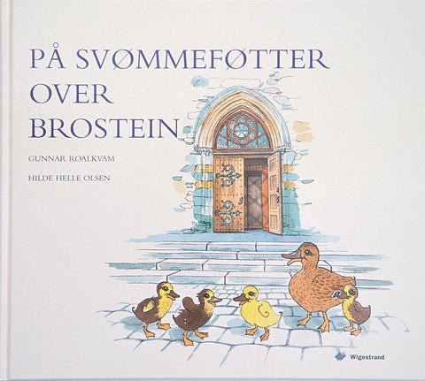 På svømmeføtter over brostein